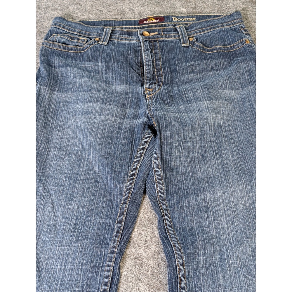 Jordache Womens Bootcut Jeans Size 16 Dark Wash Stretch Denim JM391112 - Picture 2 of 14